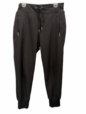 Calvin Klein Black Lined Dressy Joggers with Drawstring Waist